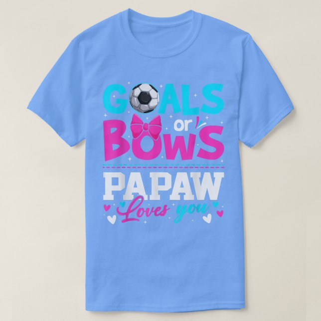 Camiseta Género Revelar Objetivos O Golpes Papaw Te Ama Pad (Diseño del anverso)