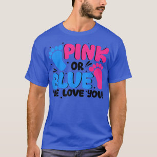 Camiseta Género Revelar Regalo Rosa O Azul Te Ama Nena S