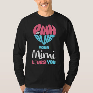 Camiseta Género Revelar Rosa O Azul Mimi ama a tu bebé Gen