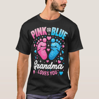 Camiseta Género rosa o azul revelan abuela