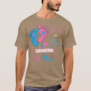Camiseta Género rosa o azul revelan embarazo a la abuela le
