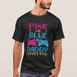 Camiseta Género Rosa O Azul Revelan Juego De Video Dad Game