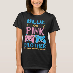 Camiseta Género Rosa O Azul Revelar Juego De Video Gamer Bo