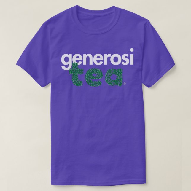 Camiseta Generosidad Tea Lovers blanco (Diseño del anverso)