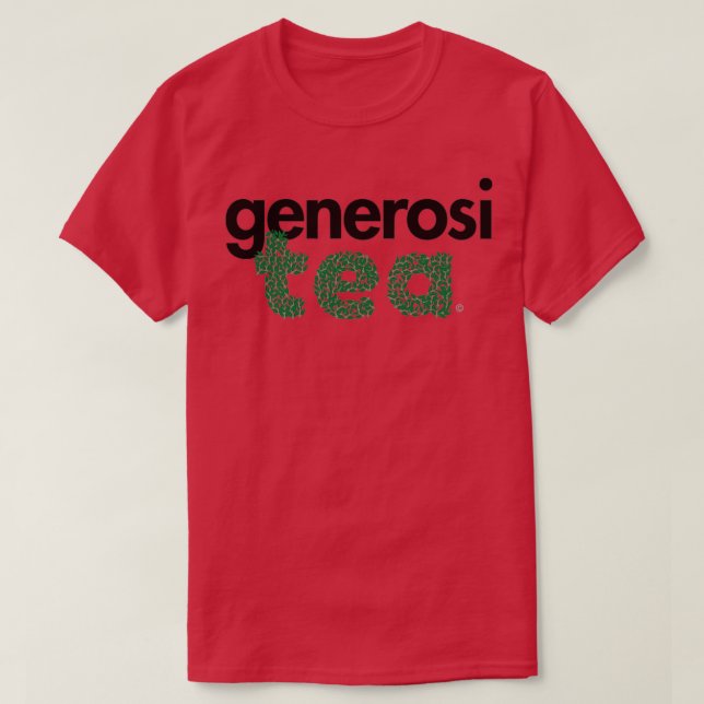 Camiseta Generosidad Tea Lovers negro (Diseño del anverso)
