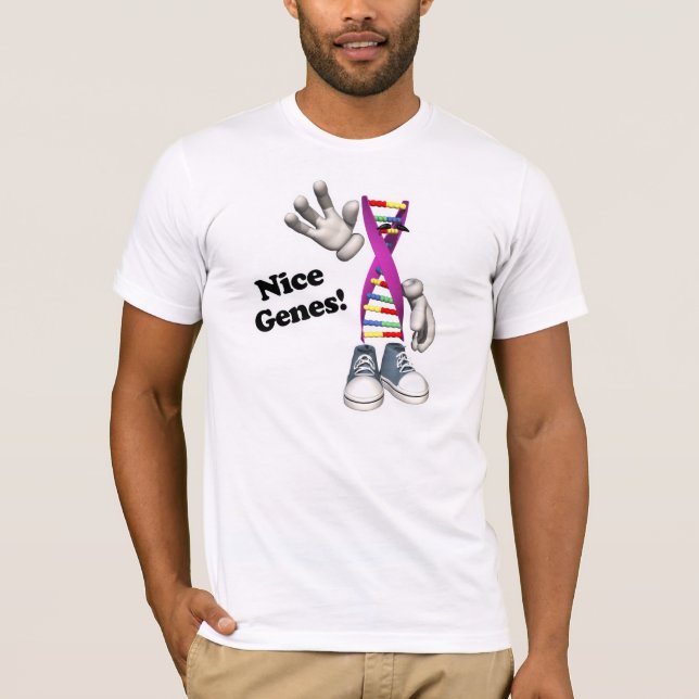 Camiseta Genes agradables ADN divertido (Anverso)