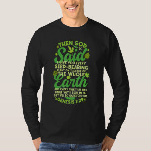 Camiseta Génesis 129 Dieta basada en plantas Vegana Vegetar