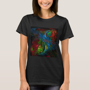 Camiseta Génesis Arte abstracto azul
