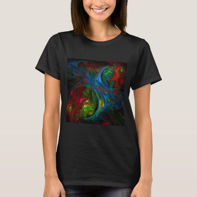 Camiseta Génesis Arte abstracto azul (Anverso)