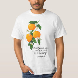 Camiseta Génesis de fruta naranja 12:2