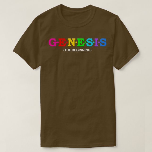 Camiseta Génesis El Comienzo (Diseño del anverso)