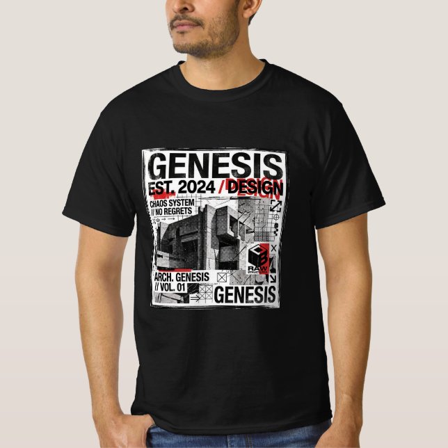 Camiseta Genesis Industrial Brutalist Architecture (Anverso)