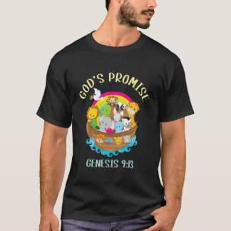 Camiseta Génesis infantil 9:13 La promesa de Dios de la Bib