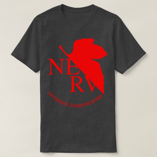 Camiseta Génesis neonatal Evangelion NERVE Logo (Diseño del anverso)