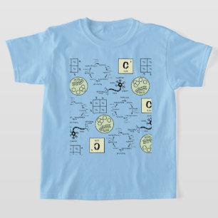 Camiseta Genética de células estudiantiles de ciencias de l