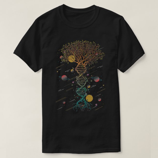 Camiseta Genética de la ciencia del entorno de la biología  (Diseño del anverso)