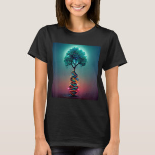 Camiseta Genética de la vida de la Tierra Árbol de ADN de l