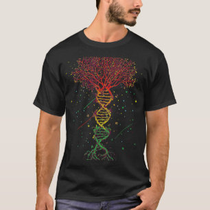 Camiseta Genética de la vida en árbol del ADN Biólogo Día d