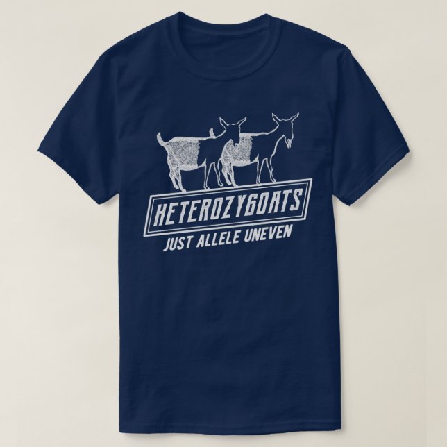 Camiseta Genética divertida Heterozygoats Sólo Allele Uneve (Diseño del anverso)