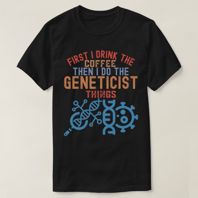 Camiseta Genética, genetista principal (Diseño del anverso)