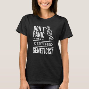 Camiseta Genetista Certificado Genética Biólogo Médico Ap