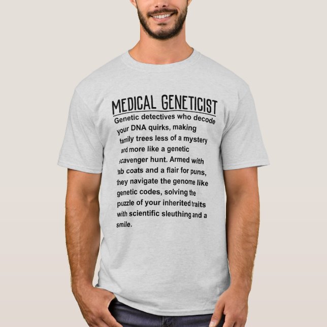 Camiseta Genetista médico (Anverso)