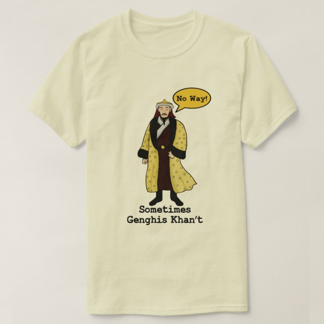 Camiseta Genghis Khan no (Diseño del anverso)