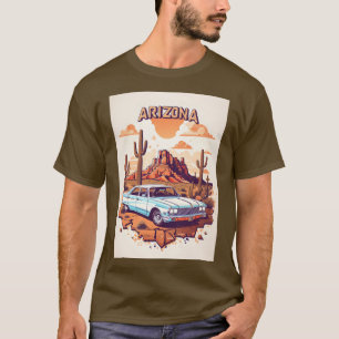 Camiseta Genial coche antiguo generado por computadora de A