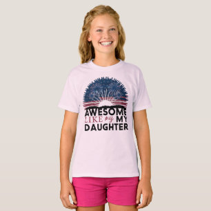 Camiseta genial como mi hija