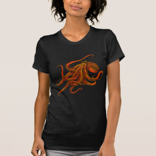 Camiseta genial de pulpo de cadera octopi fresco de mujer c