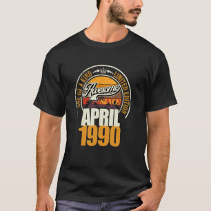 Camiseta Genial desde abril de 1990 Cumpleaños 35 35