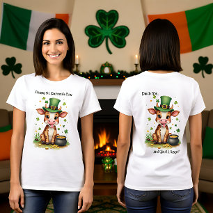 Camiseta Genial Día de San Patricio, Afortunado de la Vaca