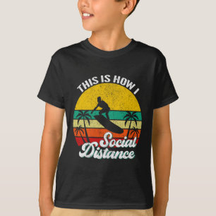 Camiseta Genial Divertido Retro Atardecer Vintage Surfing S