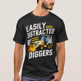 Camiseta Genial Idea para Amantes de Cargadoras Retroexcava