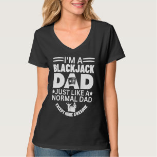 Camiseta Genial Increíble Blackjack Papá Juego de Azar Casi