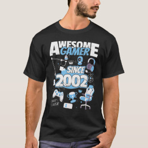 Camiseta Genial jugador desde 2002 Configuración de juego p