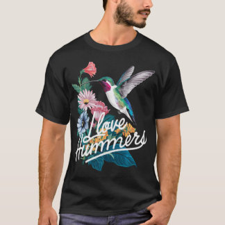 Camiseta Genial Me Encantan Los Colibríes Colibrí Hummingbi