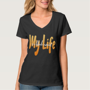 Camiseta genial mi vida es un momento rubio diseño de camis