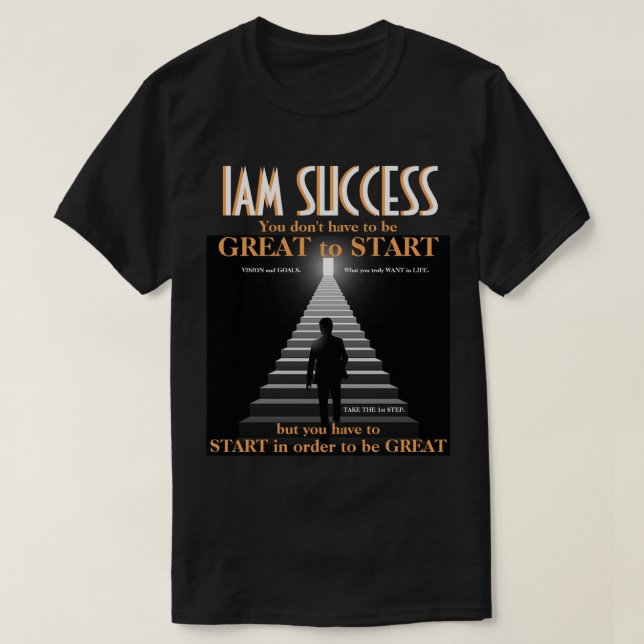 CAMISETA GENIAL PARA EMPEZAR (Diseño del anverso)