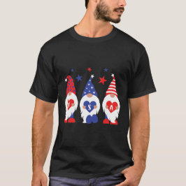 Camiseta genial Patriotic gnomes USA unisex