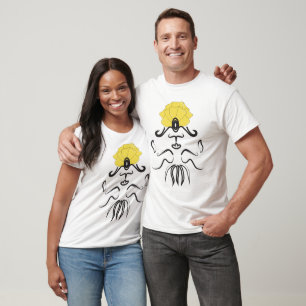Camiseta Genie Petal Gorra Line Art T-Shirt