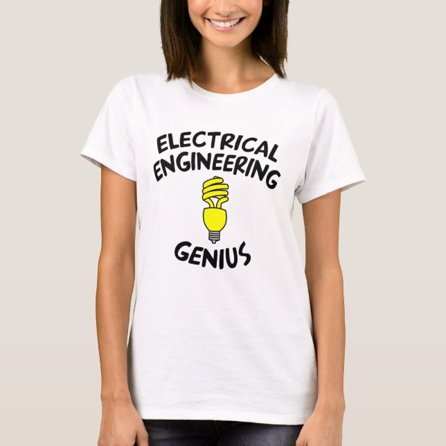 Camiseta Genio de ingeniería eléctrica (Anverso)