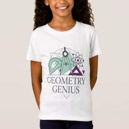 Camiseta Genio de la Geometría Matemáticas Ciencia Regreso