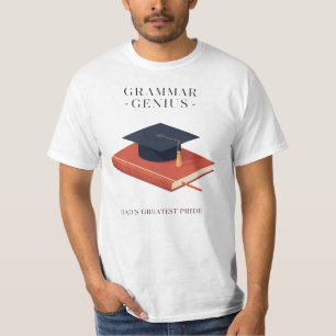 Camiseta Genio de la Gramática: el mayor orgullo de papá