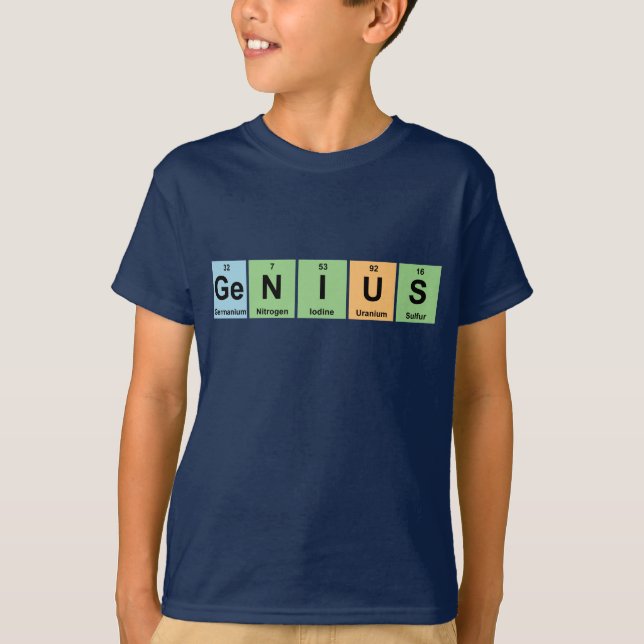 Camiseta Genio - elementos (Anverso)