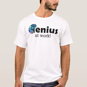 Camiseta Genio en el trabajo, Texto o Nombre Personalizado