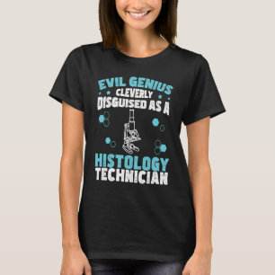 Camiseta Genio Malvado Humor Divertido de Histología Para H