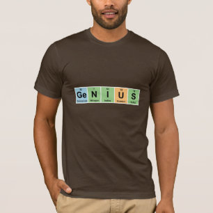 Camiseta Genio - tabla periódica de productos de los