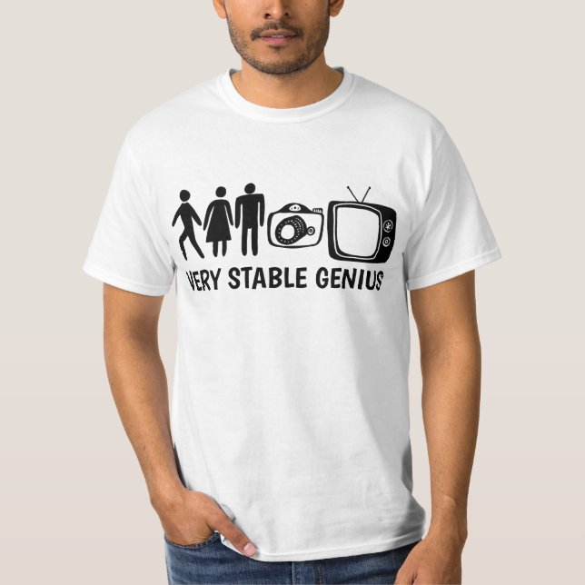Camiseta GENIUS ESTABLE Mujer Hombres TV (Anverso)