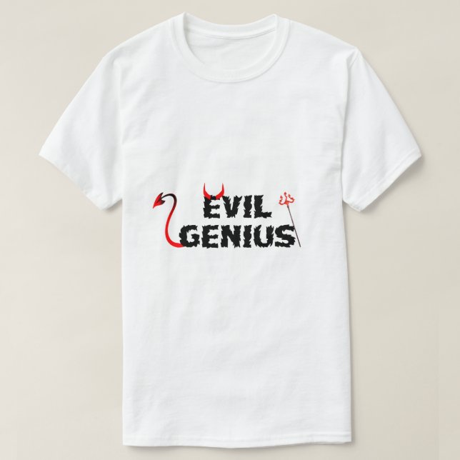 Camiseta Genius T-Shirt malvado (Diseño del anverso)